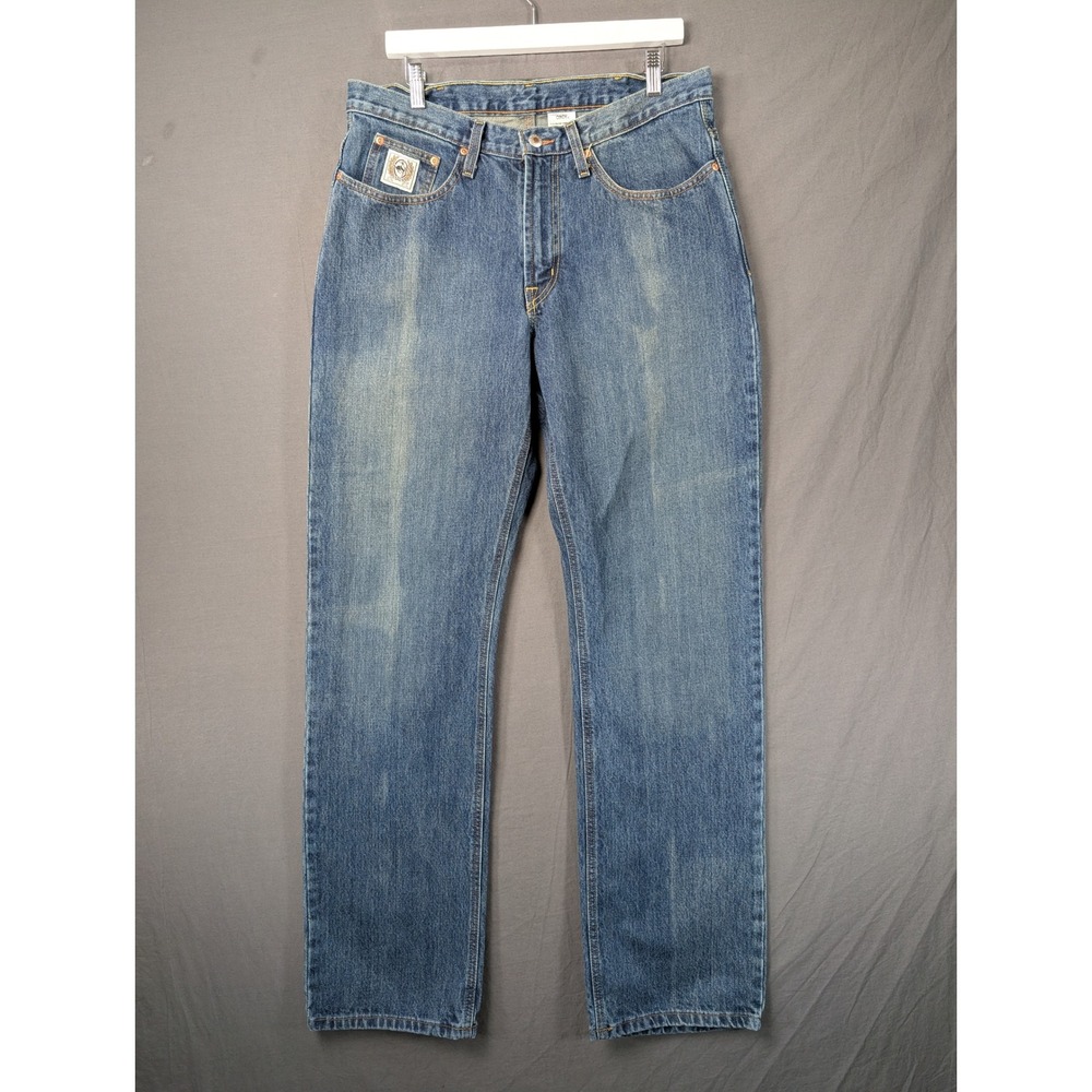 Cinch Mens Blue Denim Straight Leg Jeans MB92834013 Size 34x36